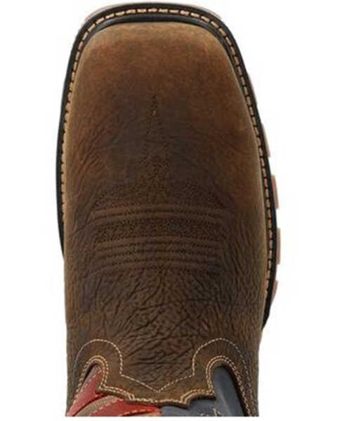 Image #6 - Durango Men's Maverick Waterproof Western Work Boots - Composite Toe, Brown, hi-res