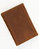 Cody James Men's Turquoise Underlay & Brown Tooled Trifold Wallet, Brown, hi-res