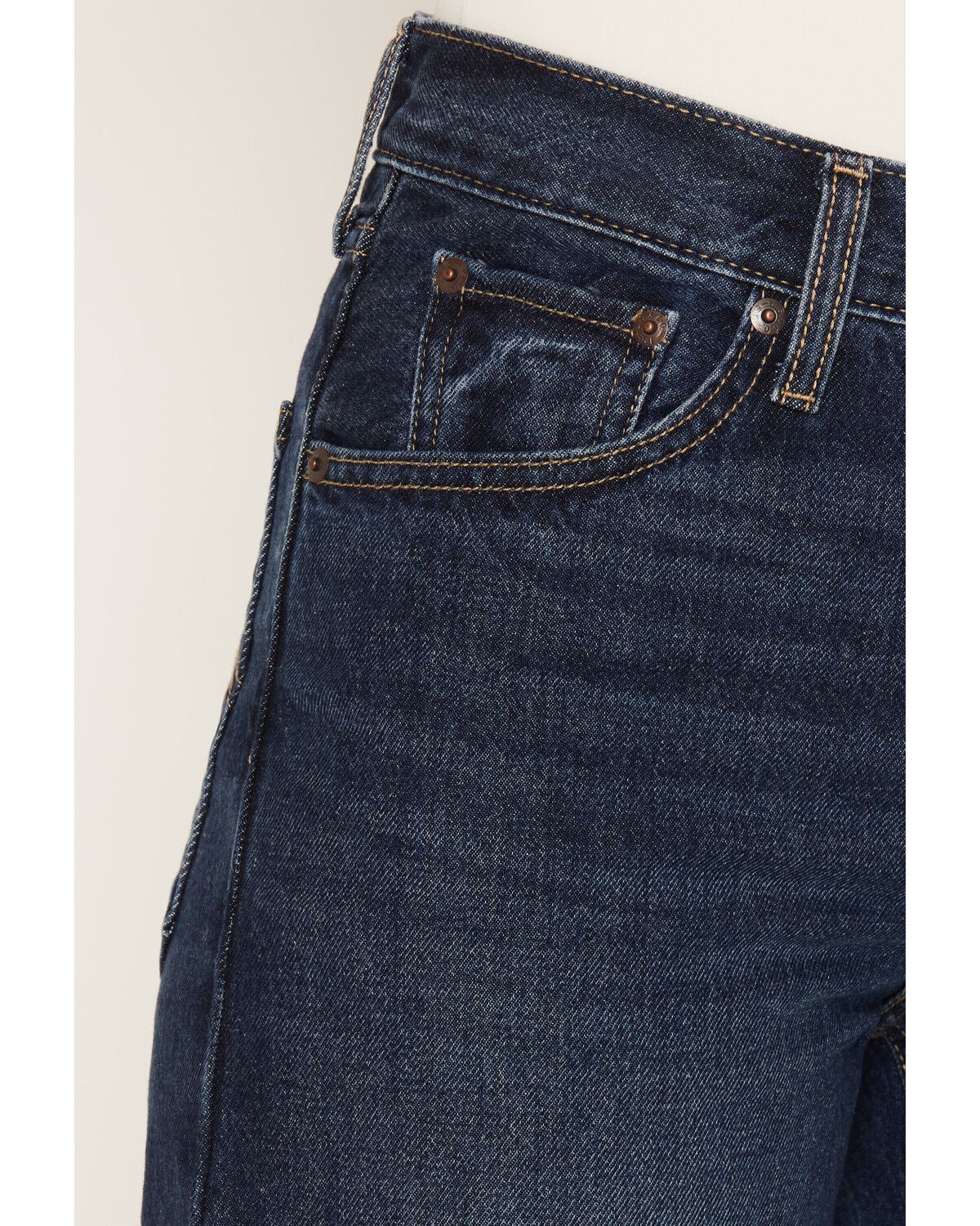 Image #2 - Levi's Women's Medium Wash High Rise Cinch Baggy Lightweight Denim Jeans, Dark Wash, hi-res