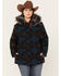 Image #1 - Outback Trading Co. Women's Southwestern Print Faux Fur Myra Coat - Plus, Teal, hi-res