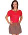 Image #1 - Scully Women's Striped Skirt, Brown, hi-res