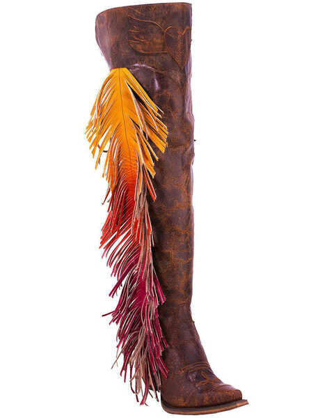 Junk Gypsy by Lane Women's Spirit Animal Tall Boots - Snip Toe , Brown, hi-res