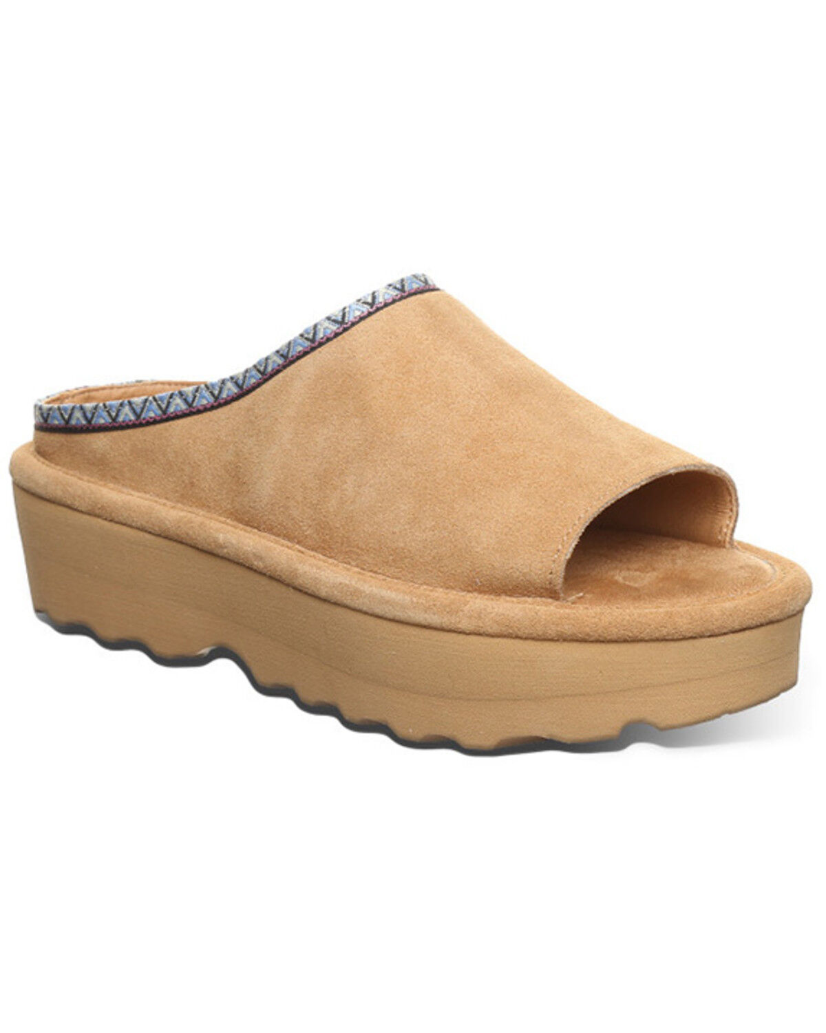 Image #1 - Bearpaw Women's Navigate Platform Sandals, Camel, hi-res