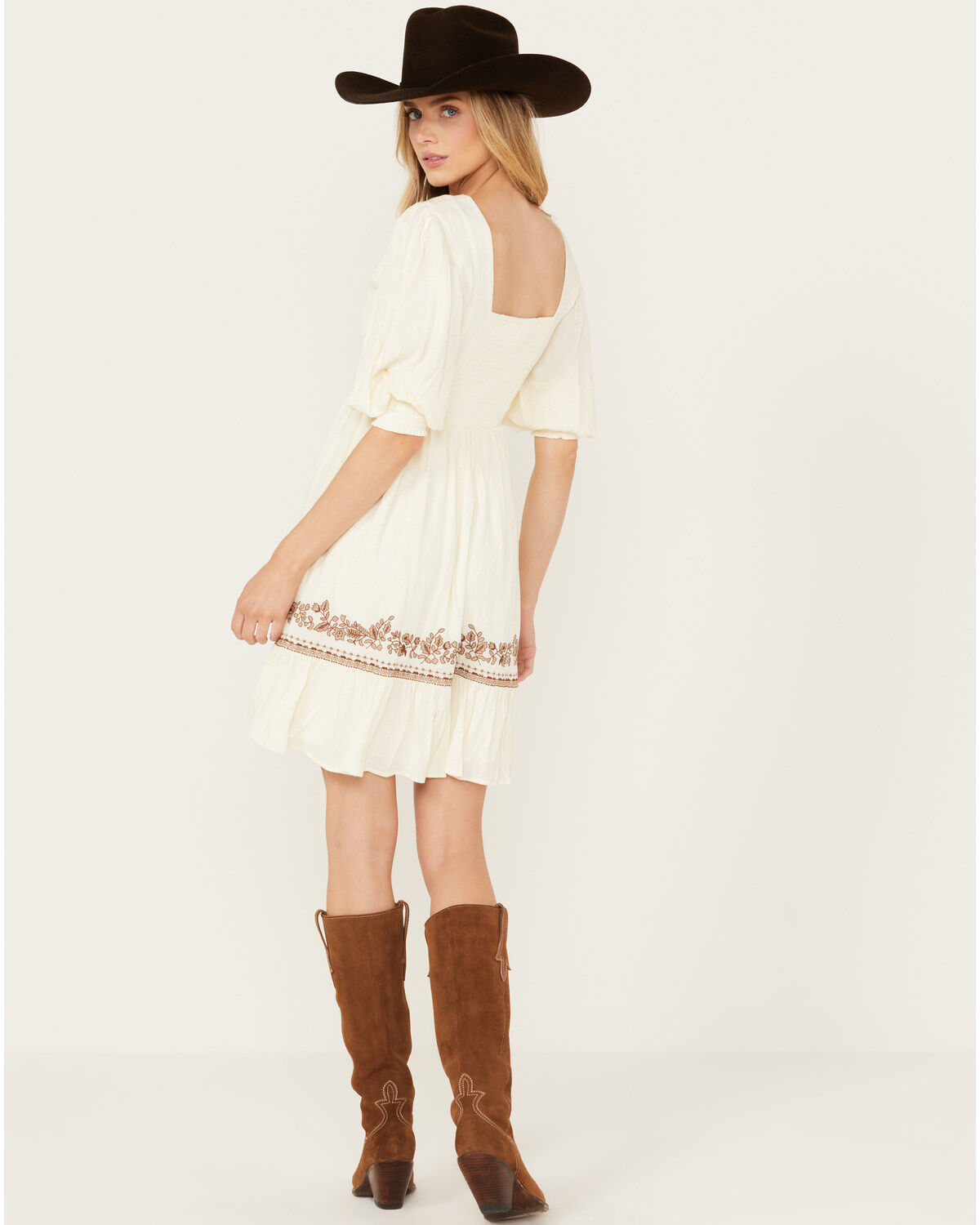 Image #4 - Shyanne Women's Two Tone Embroidered Dress, , hi-res