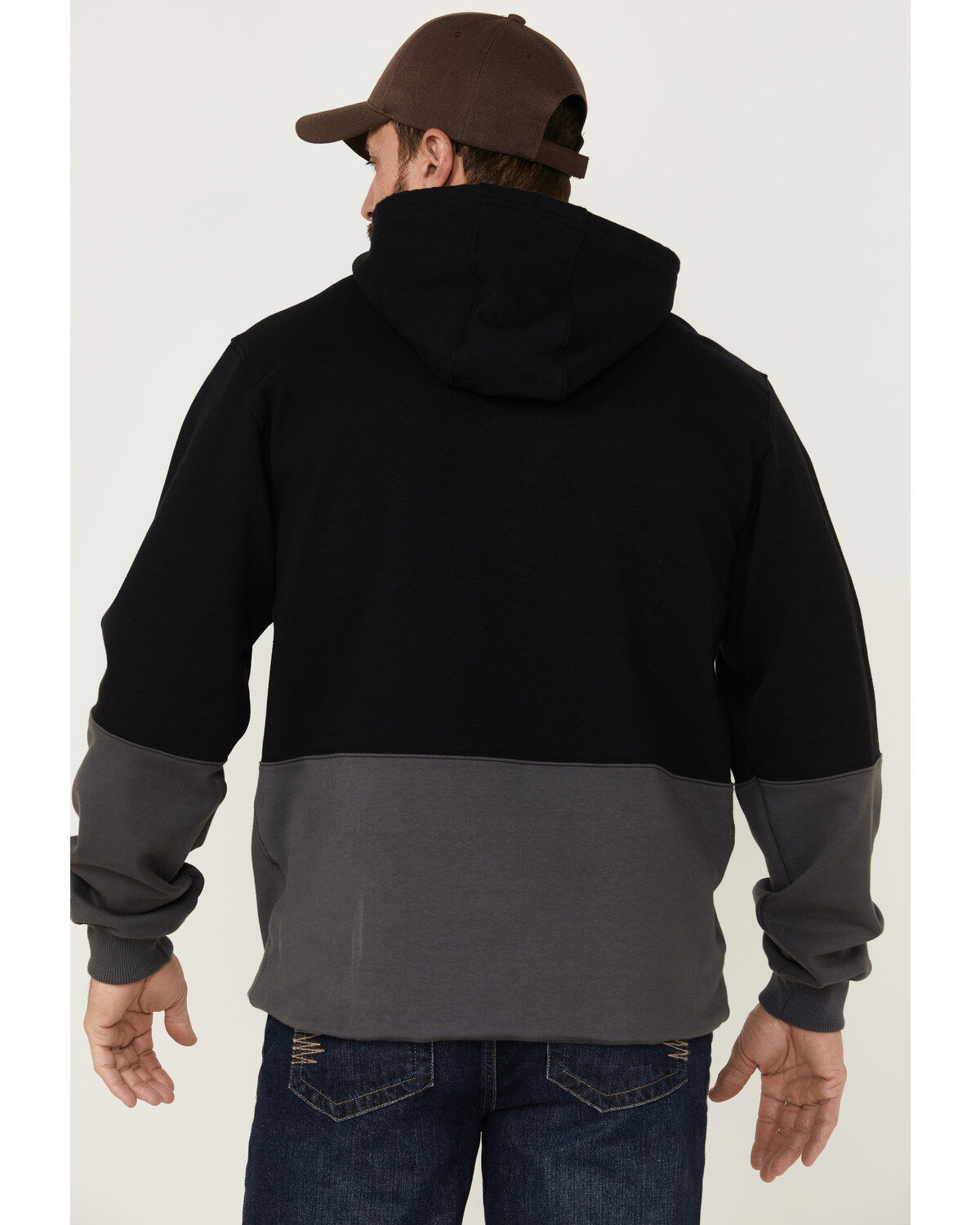 Image #4 - Cody James Men's FR Fleece Solid Hooded Work Sweatshirt, Black, hi-res