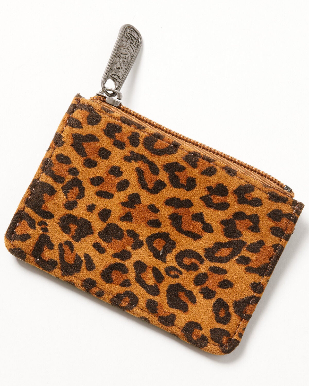 Justin Women's Leopard Print Mini Card Wallet, Brown, hi-res