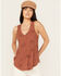 Image #1 - White Crow Women's Conversational Thermal Tank, Rust Copper, hi-res