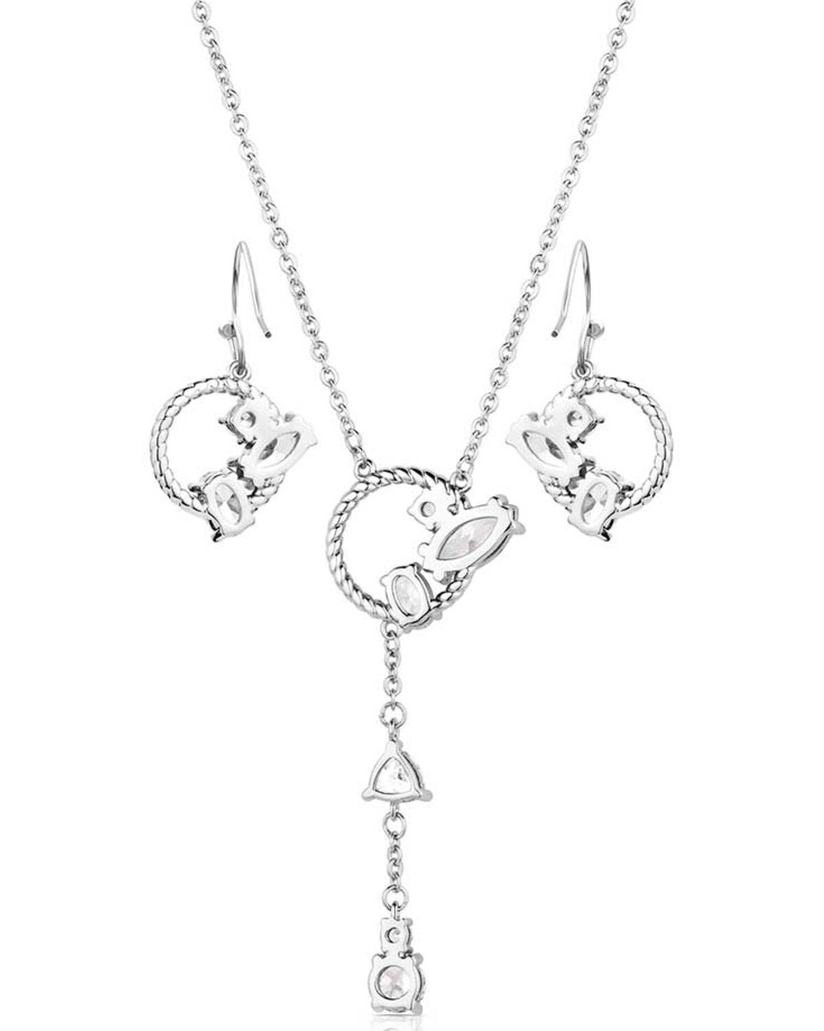 Image #3 - Montana Silversmiths Women's Hanging By A Moment Jewelry Set - 2 Piece, Silver, hi-res