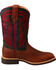 Image #2 - Hooey by Twisted X Youth Boys' Brown with Red Embroidery Boots - Square Toe , , hi-res