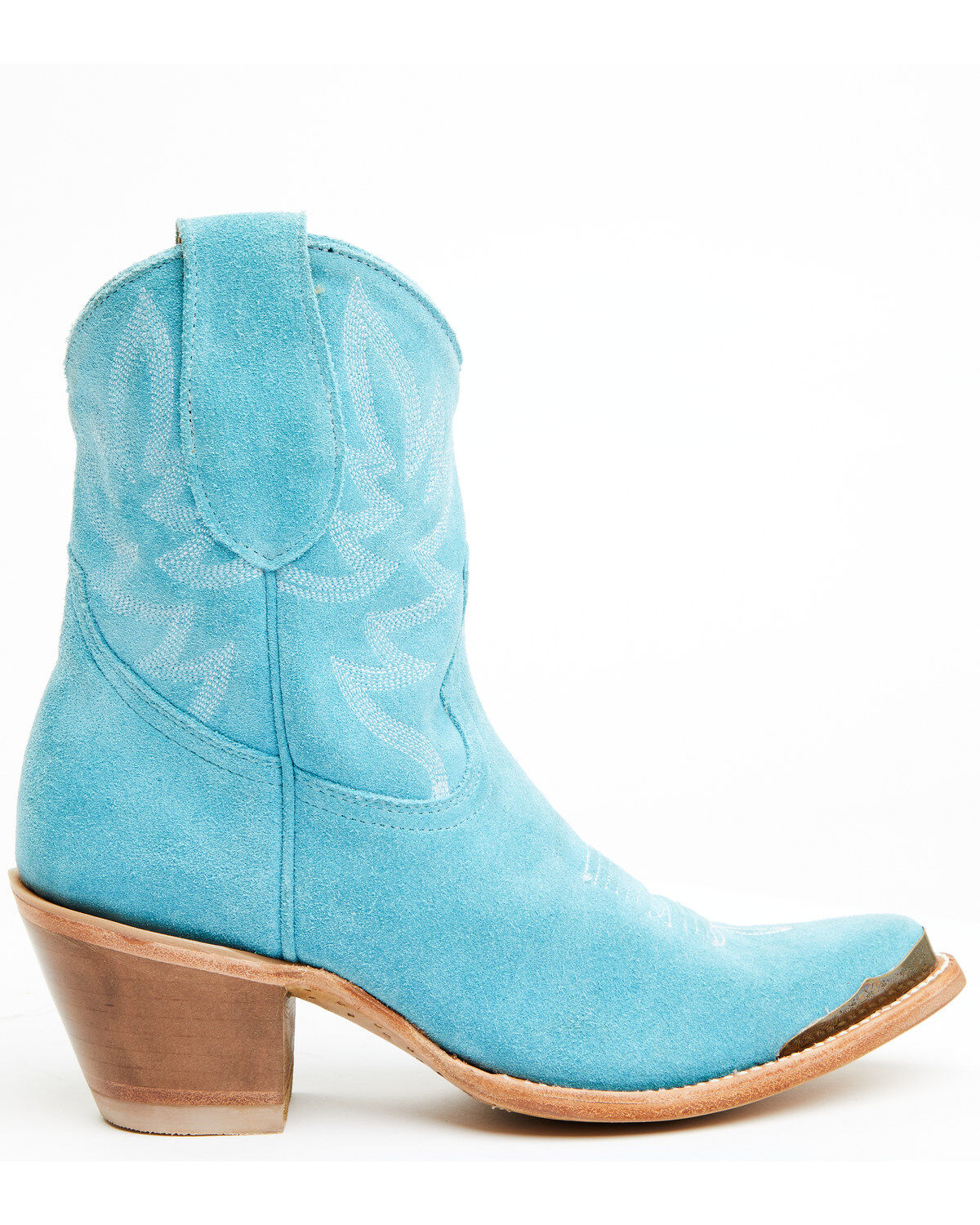 Image #2 - Idyllwind Women's Wheels Suede Fashion Western Booties - Round Toe, Blue, hi-res