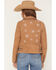 Image #1 - Mauritius Women's Misty Scatter Star Leather Jacket, Cognac, hi-res