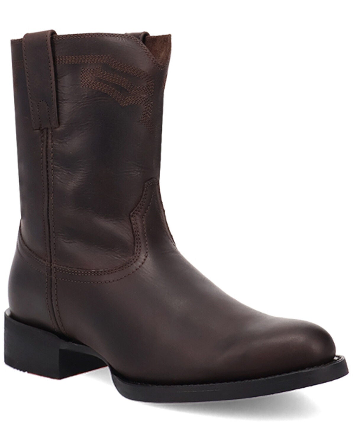 Laredo Men's Obsidian League Performance Roper Ankle Boots - Round Toe, Black, hi-res