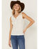 Image #1 - Idyllwind Women's Hillside Road Henley Tank, Ivory, hi-res