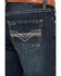 Image #4 - Rock & Roll Denim Men's Double Barrel Dark Wash Relaxed Bootcut Stretch Denim Jeans, Dark Wash, hi-res