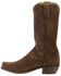 Image #3 - Lucchese Men's Livingston Cognac Suede Western Boots - Narrow Square Toe, , hi-res