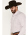 Wrangler 20x Men's Geo Medallion Print Long Sleeve Snap Western Shirt, Red, hi-res