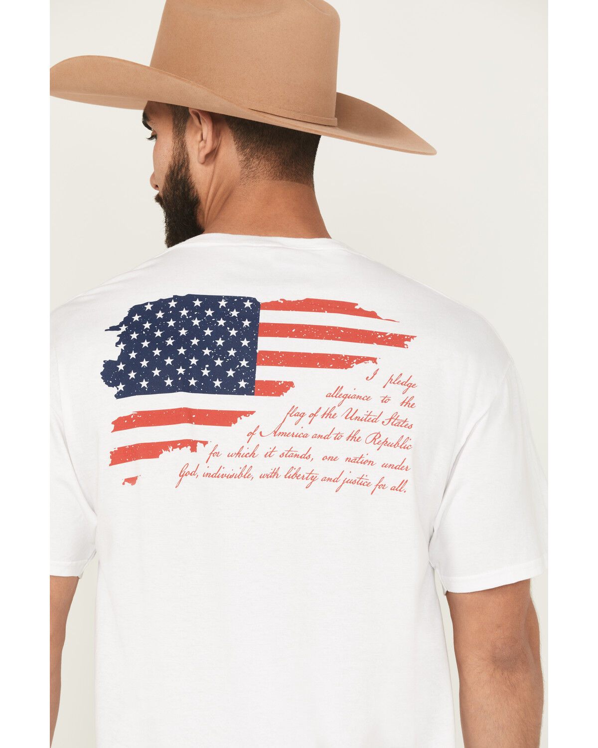 Product Name:  Kick Brass Men's Pledge Of Allegiance Short Sleeve Graphic T-Shirt