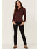 Columbia Women's Silver Ridge Lite Malbec Long Sleeve Shirt, Brown, hi-res
