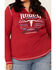 Image #3 - White Label by Panhandle Women's Red Rodeo City Tour Fringe Tee - Plus, Red, hi-res