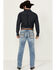 Image #3 - Cody James Men's Clover Leaf Light Wash Slim Straight Stretch Denim Jeans, Blue, hi-res