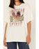 Image #3 - Cleo + Wolf Women's American Spirit Vintage Oversized Graphic Tee, Ivory, hi-res
