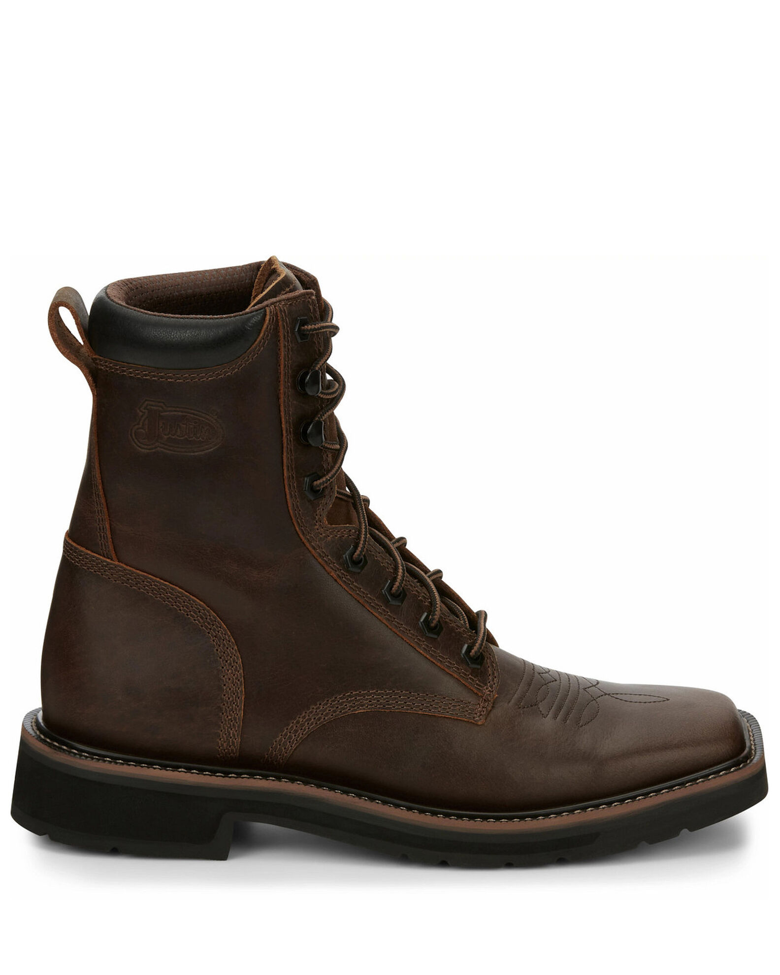 New justin work boots cheap