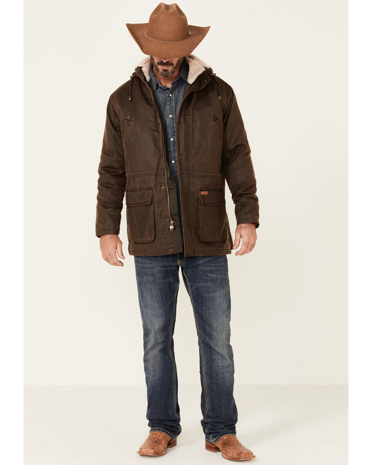 Image #2 - Outback Trading Co. Men's Nolan Storm-Flap Jacket, Brown, hi-res
