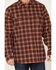 Hawx Men's FR Plaid Print Long Sleeve Button Down Work Shirt - Tall , Red, hi-res