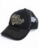 Moonshine Spirit Men's White On Black Logo Print Mesh Ball Cap, Black, hi-res