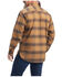 Ariat Men's Rebar Plaid DuraStretch Long Sleeve Button Down Flannel Work Shirt , Tan, hi-res