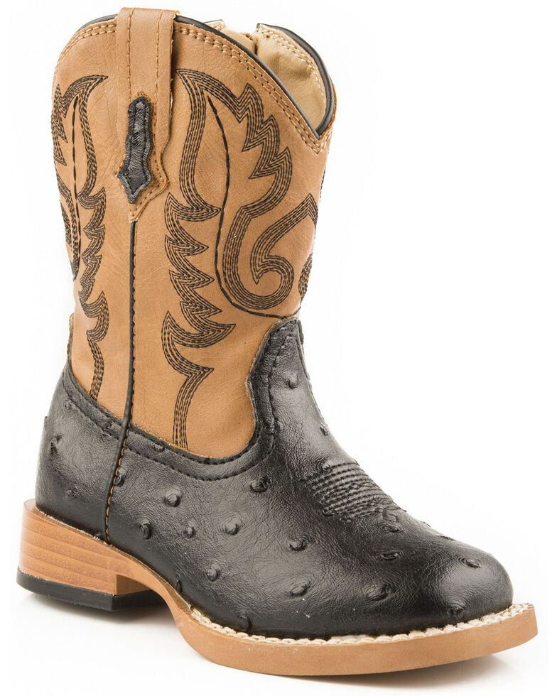 infants black boots