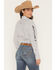 Image #4 - Ariat Women's Team Striped Long Sleeve Button-Down Stretch Western Shirt, Black/white, hi-res