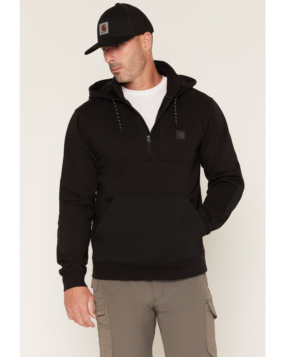 Image #1 - Carhartt Men's Steel Bridgeport Heavy Duty Pullover Sweatshirt, Black, hi-res