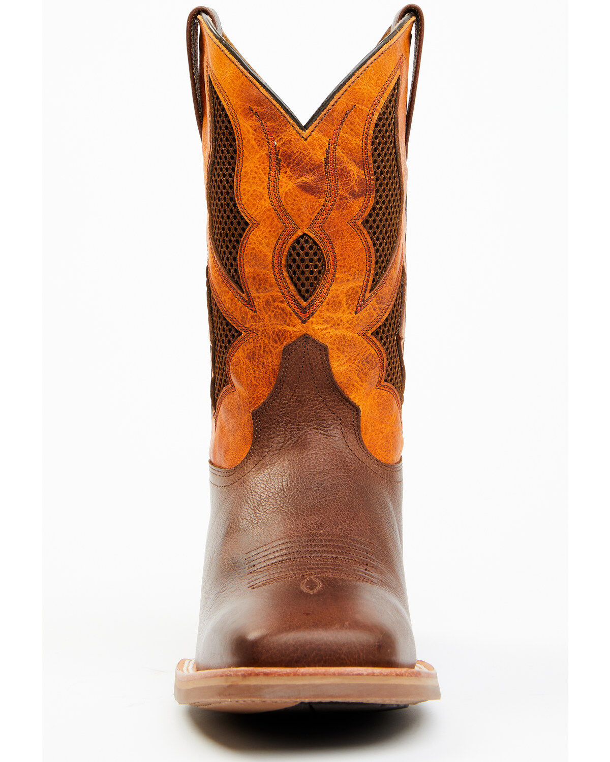 Image #4 - Cody James Men's Xtreme Xero Gravity Western Performance Boots - Broad Square Toe, Orange, hi-res