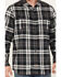 Image #3 - Hawx Men's FR Plaid Print Long Sleeve Button-Down Work Shirt, Charcoal, hi-res