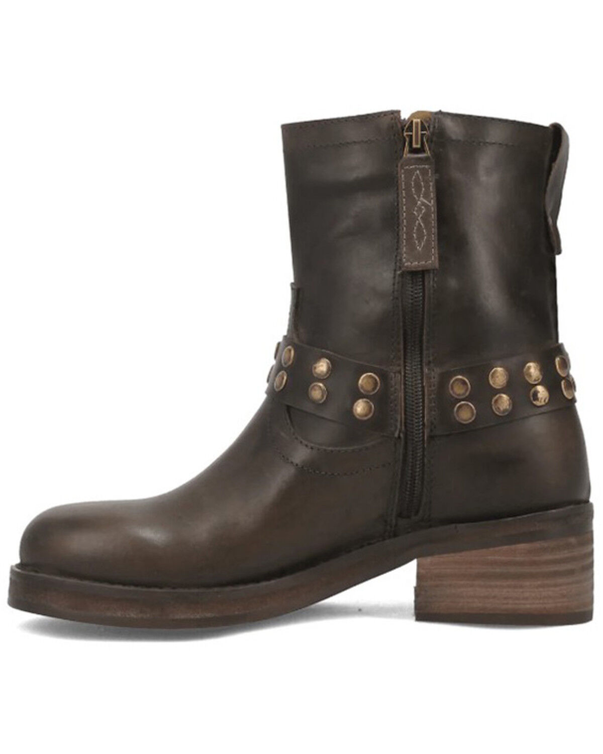 Image #3 - Dingo Women's Anarchy Harness Booties - Round Toe, Olive, hi-res