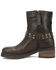 Image #3 - Dingo Women's Anarchy Harness Booties - Round Toe, Olive, hi-res