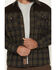 Image #3 - Lucky Brand Workwear Men's Plaid Print Flannel Corduroy Yoke Work Shirt, Olive, hi-res