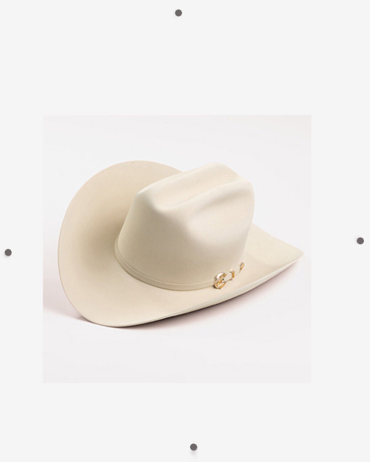 Larry Mahan Imperial 1000X Felt Cowboy Hat, Silver Belly, hi-res
