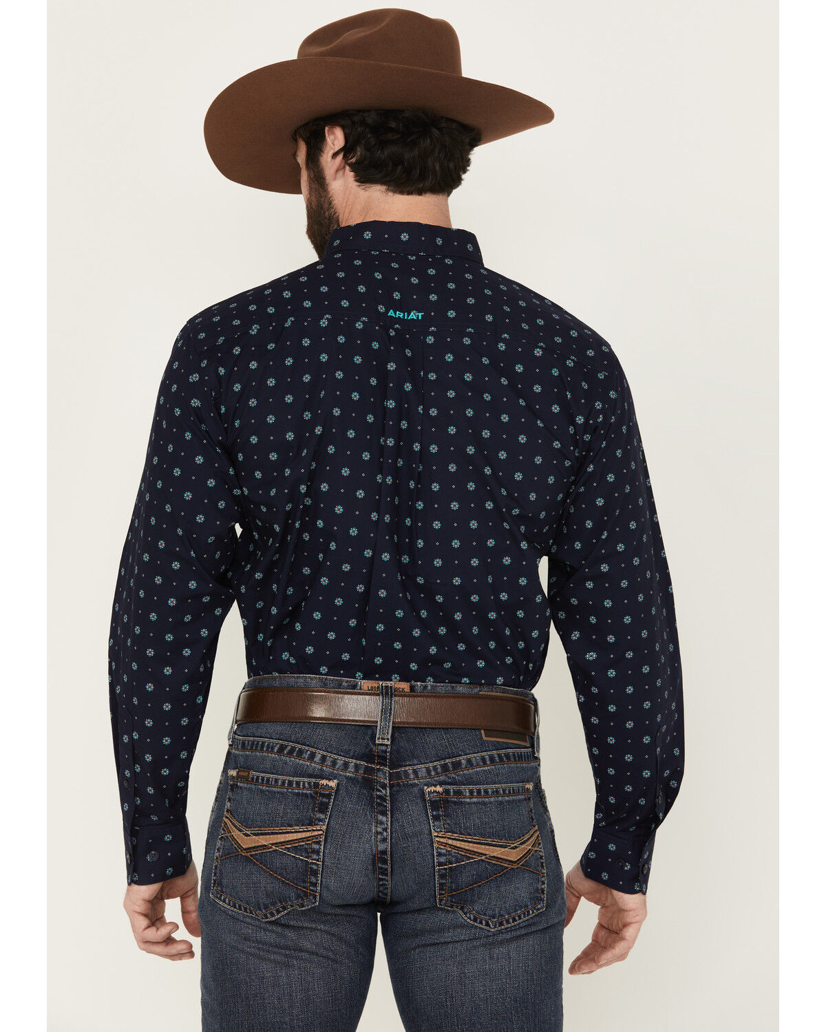 Ariat Men's Jacobi Geo Print Long Sleeve Button-Down Western Shirt