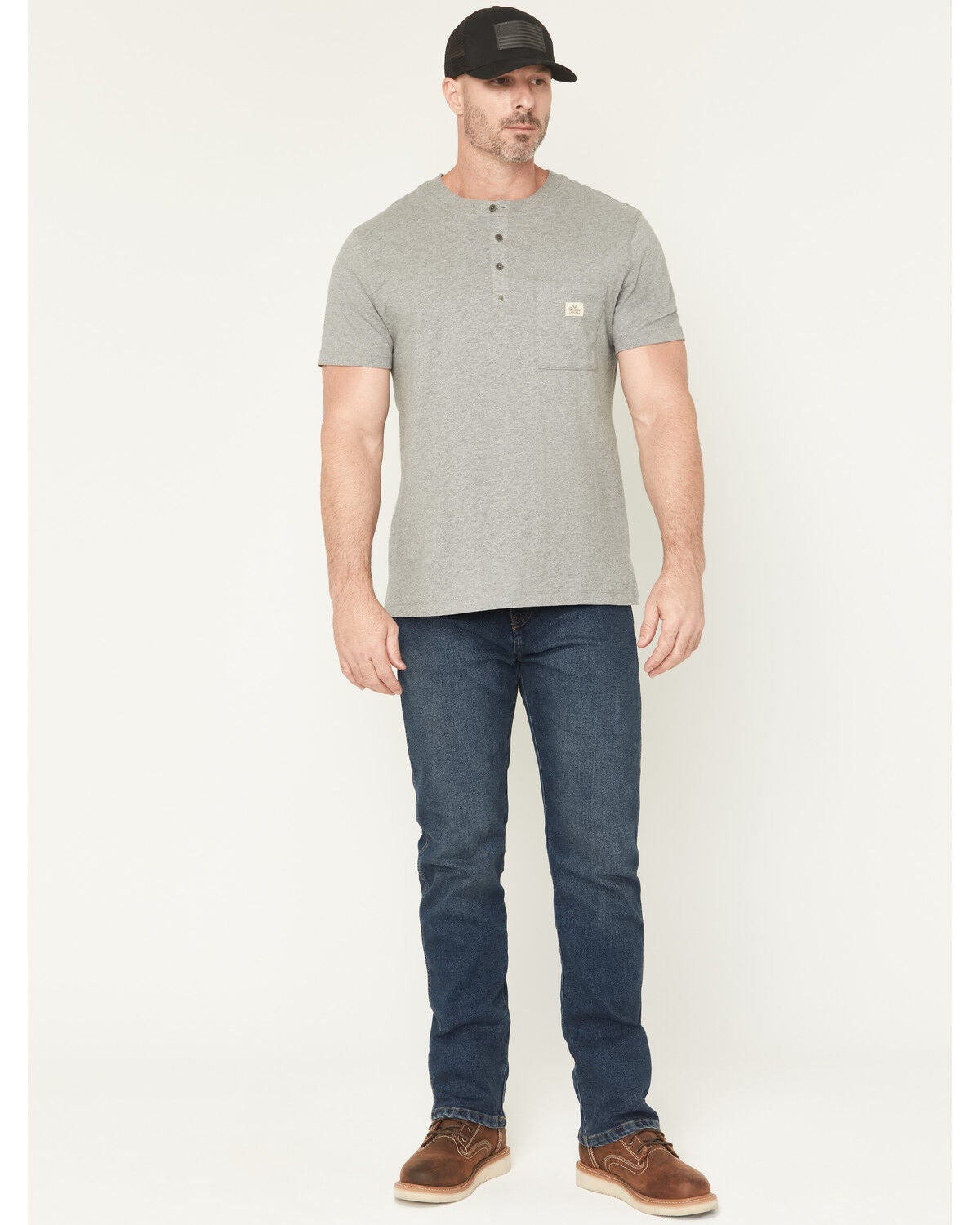 Dickies Men's FLEX Medium Wash Relaxed Fit Straight Carpenter Jeans, Medium Wash, hi-res