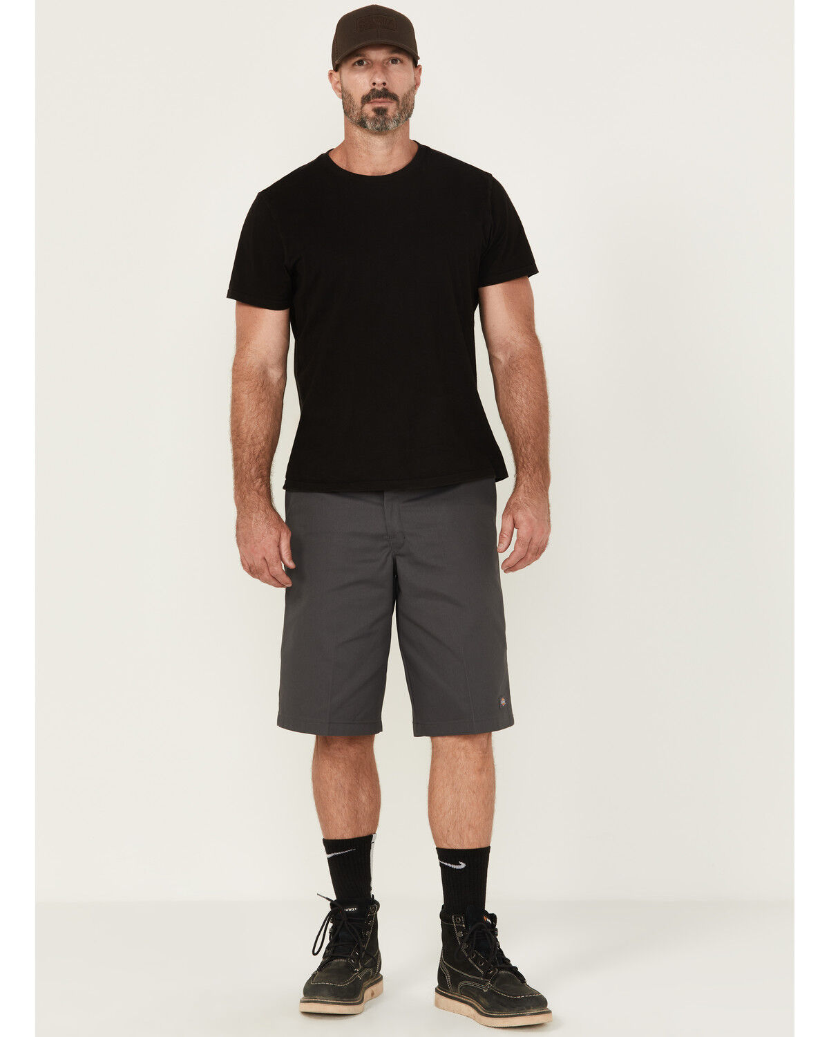 Image #1 - Dickies Men's Loose Fit Flat Front Twill Work Shorts, Charcoal, hi-res