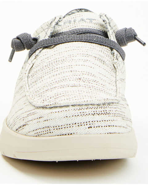 Image #5 - Ariat Men's Hilo Stretch Lace Casual Shoes - Moc Toe , White, hi-res
