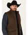 Image #2 - Ariat Men's Abilene Heavyweight Insulated Vest, Brown, hi-res