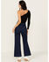 Image #3 - Rolla's Women's Dark Wash High Rise Wide Leg Sailor Stretch Jeans, Dark Wash, hi-res