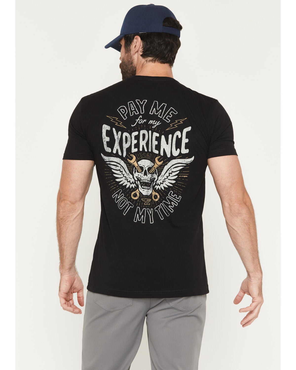 Troll Co Men's Experienced Short Sleeve Graphic Work T-Shirt, Black, hi-res