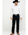 Wrangler Men's Casual Flat Front Western Pants , Black, hi-res