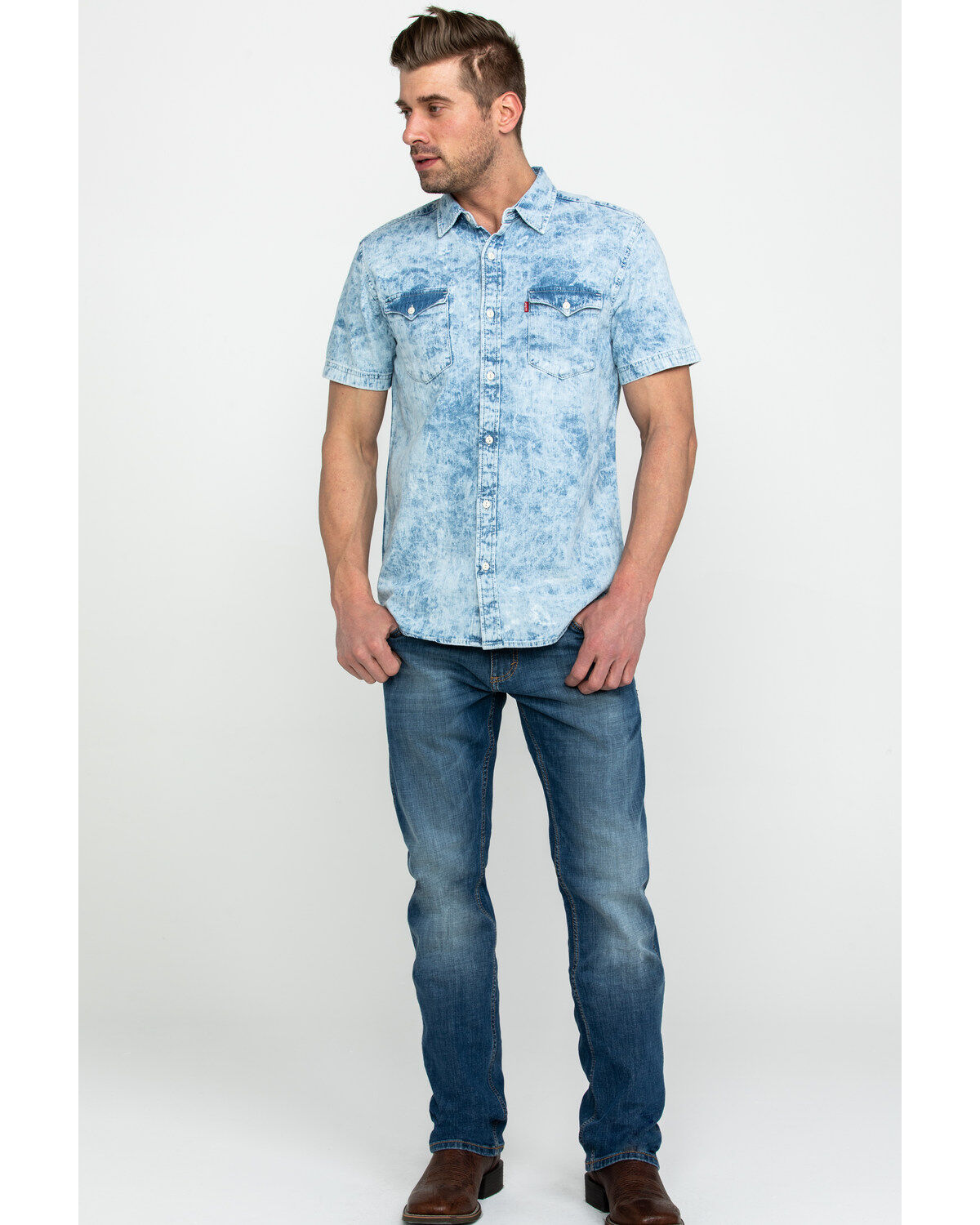 denim short shirt