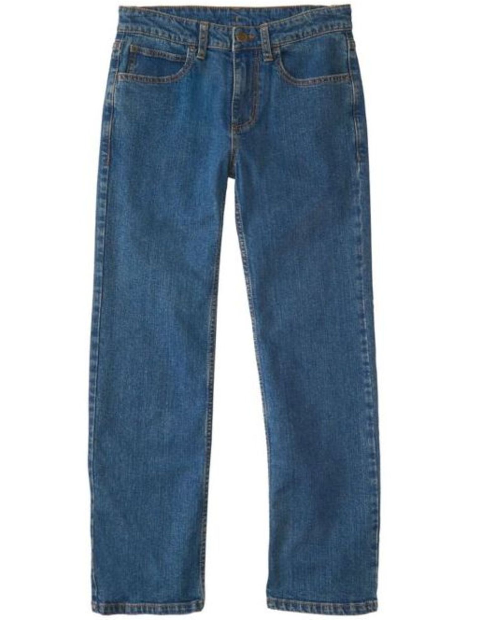 Image #1 - Carhartt Boys' Medium Wash Stretch Regular Fit Jeans, Indigo, hi-res