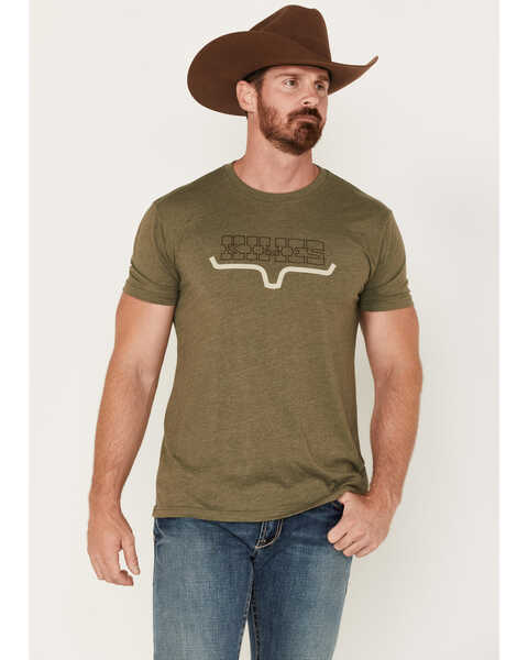 Kimes Ranch Men's Boot Barn Exclusive Sarsaparilla Short Sleeve Graphic T-Shirt, Green, hi-res